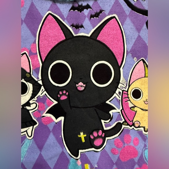 🆓 FREE When Bundled - Hot Topic Nyanpire The Vampire Cat T-Shirt - XS - Picture 9 of 12